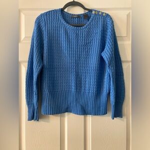Vintage Liz Claiborne Men's Sweater in Rich Blue